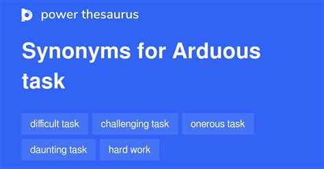 arduous task synonym